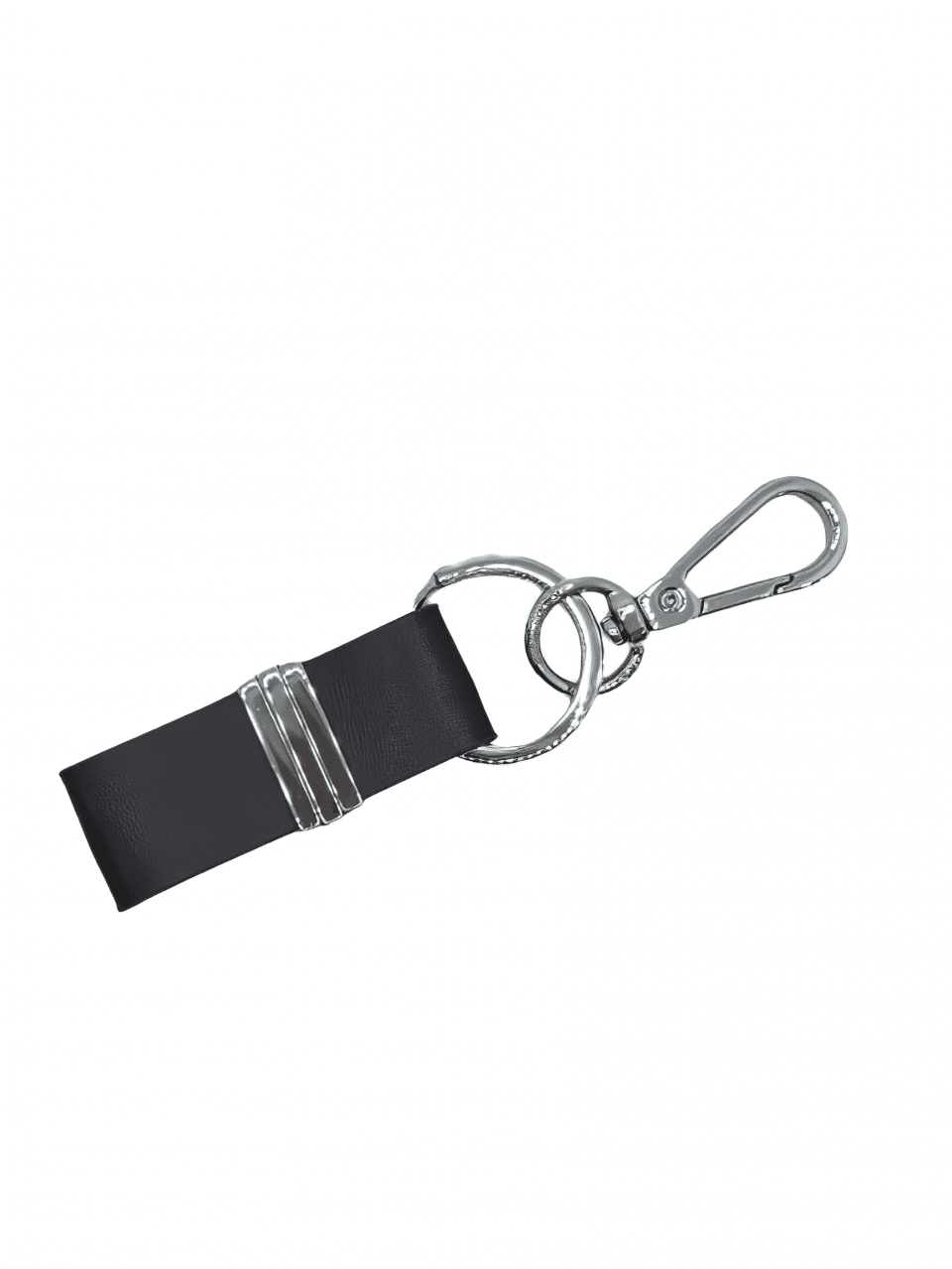 black-leathery-key-chain