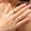 “Ασημένιο δαχτυλίδι Επιχρυσωμένο με ζιργκόν Swarovski και πέρλα”