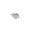 Ασημένιο δαχτυλίδι μονόπετρο και ολόβερο με ζιργκόν Swarovski.