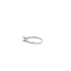 Ασημένιο δαχτυλίδι μονόπετρο με ζιργκόν Swarovski.
